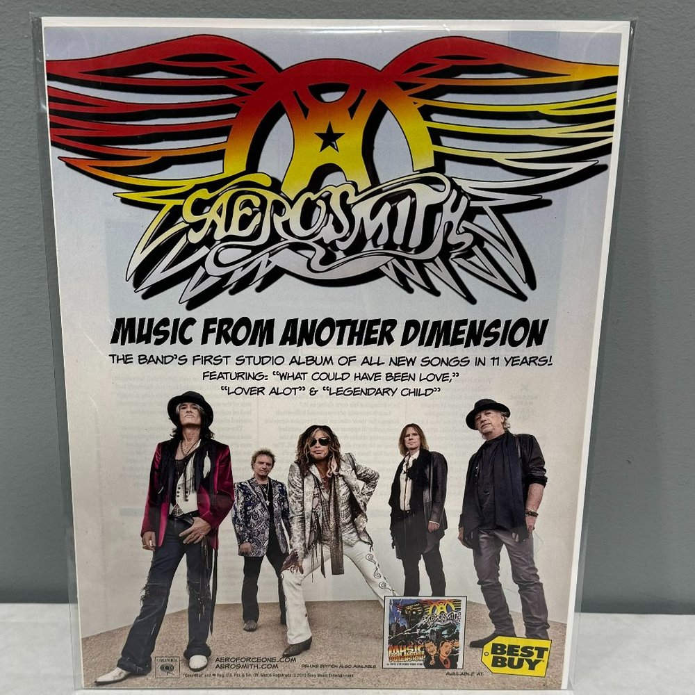 Aerosmith - Music From Another Dimension - Music Print Promo Ad - 2012
